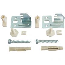 Somatherm For You - Set di 2 fissaggi regolabili per radiatore in acciaio con pannello staffa