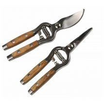 Set di 2 forbici da potatura in metallo con chiusura di sicurezza Suan Métal