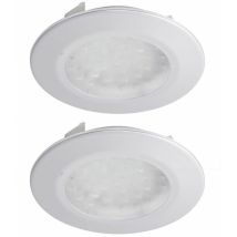 Set di 2 lampade da incasso a led per ambienti di lavoro illuminazione per interni plafoniere in titanio faretti da parete Brilliant G00762 / 11