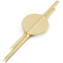 Set di 2 Maniglie per Mobili Moderni Pomelli per Cassetti Armadi Cassettiere Contiene Viti Dorato - 250mm