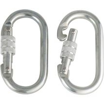 Set di 2 moschettoni di sicurezza