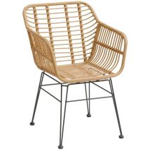 Hesperide - Set di 2 poltrone da giardino sesamo lambada in acciaio trattato con polveri epossidiche - Hespéride