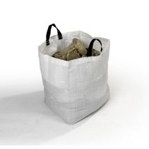 OCAI – Set di 2 sacchi per macerie riutilizzabili – Polipropilene intrecciato, Capacità 80 litri, Carico massimo 50 kg