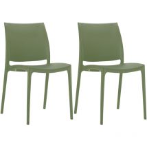 Set di 2 sedie Maya oliv