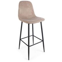 Set di 2 Sgabelli Bar IRELIA Tortora – Uso interno – Stile moderno – Altezza seduta 75 cm