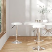 Maison Chic - Set di 2 Sgabelli da Bar,Sgabelli Alti,Sgabelli Cucina,Sedie da Bar Biancin Similpelle CWW578788 BonneVie