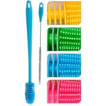 Set di 2 pennelli di pulizia della bottiglia colori diversi