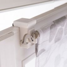 Set di 2 supporti senza forare barra fermavetro per finestra standard, 10 mm bianco Centrale Brico