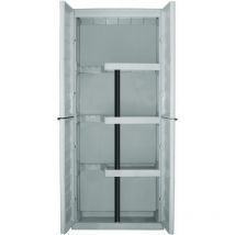 Art Plast S70/PS Armadio in Plastica, Alto con Portascope , Tortora