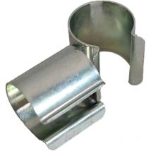 Set di 20 clip per serra 25 mm x 30 mm - Alta Qualità Tecplast 30CP - Clip di fissaggio per telo serra da giardino - Metallo zincato