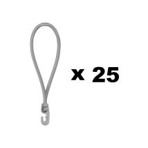Set di 25 attacchi rapidi 25 cm