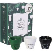 Set di 3 candele Nature