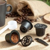 Set di 3 capsule di caffè riutilizzabili recoff innovas.