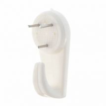 Set di 3 ganci in cemento punta corta 11 mm quadri e cornici Le Crochet Francais Centrale Brico