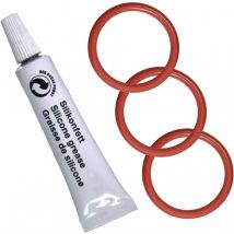 Set di 3 guarnizioni e 1 grasso in silicone adatto per macchina da caffè DeLonghi