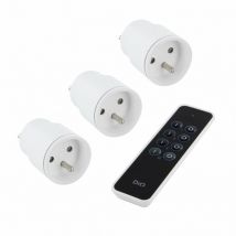 Set di 3 prese per telecomando di-o collegate all'interno, 2300 w Centrale Brico