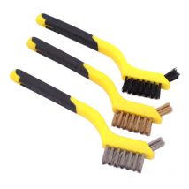 Set di 3 spazzole metalliche 180 mm – Pulizia profonda – Materiali di alta qualità – Sicuro per metalli non ferrosi