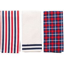 Set di 3 strofinacci da cucina 50x70 cm 400G/M² 100% cotone tinto El Ganso