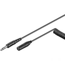 Set di 4 connettori jack stereo stereo per cavo audio con spinotto da 6,35 mm Jack nero