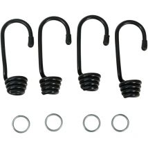 Set di 4 ganci e 4 anelli Werka Pro per tenditore elastico di ø 8 mm