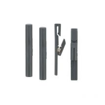 Set di 4 morsetti in legno per set Boreal - grigio - 1025368 - Blanc
