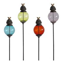 Set di 4 paletti per palline colorate Animali Rane