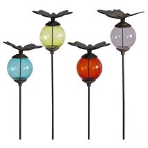 Set di 4 palline colorate Animali Farfalle