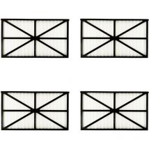 Set di 4 pannelli filtro per Tiger Shark Robot - RCX70101PAK2 - Nero