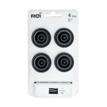 Set di 4 pomelli per mobili rotondi in zama verniciata H.26 x L.35 x P.35 mm REI
