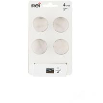 Set 4 pomelli per mobili rotondi in zama spazzolata H.27 x L.33 x P.33 mm REI