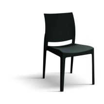 Fashion Commerce - Konte.design Set Di 4 Sedie North Beach In Polipropilene Nero