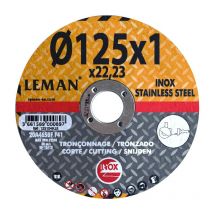 Set di 5 dischi da 125 mm speciali per inox