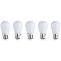 Set di 5 lampadine per ghirlanda E27 party bulb white