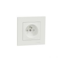 Lot de 5 lots avec terres Miluz, blanc SCHNEIDER ELECTRIC