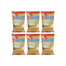 Sika - Set di 6 additivi in polvere per malte e calcestruzzi impermeabilizzanti Super lite - Bianco - 1kg - Blanc