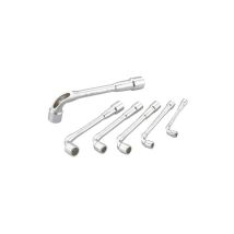 Set di 6 chiavi per tubi aperte 6/12 lati da 7 a 17 mm SAM - 93SDJ6