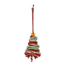 Set di 6 Lecca Lecca Decorazioni forma Albero di Natale caramelle candy Cake Design biscotto grandi cm 9x5