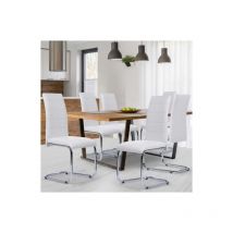 Set di 6 sedie da pranzo bianche mia