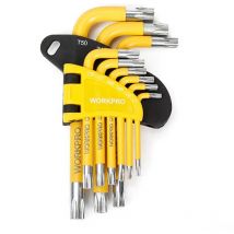 Set di 9 chiavi torx di sicurezza Workpro