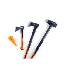 Set di asce - accette - scure 4 pezzi + cuneo / granata spaccalegna Fuxtec