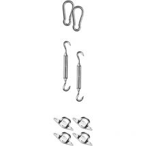 Set di attacchi Platinum per teli ombreggianti quadrati e rettangolari