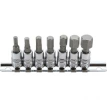 Serie di chiavi a bussola 6,3 mm (1/4') esagono interno 4 - 12 mm 7 pz.