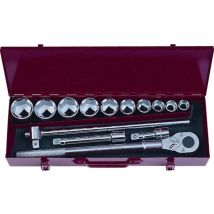 Set Di Bussole E Accessori Per Impieghi Gravosi 3/4 Esagono 22-50