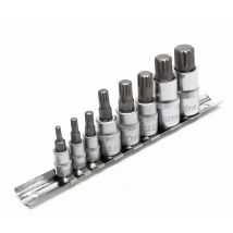 Set di chiavi a bussola xzn Filettatura interna multidente 8 pezzi M4 – M16