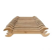 Set di chiavi a forchetta doppie, 12 pezzi, SW6-32mm alluminio multimateriale bronzo, antiscintilla