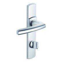 Set di scult con serratura bezault 165 mm, interasse in velluto cromato - 204398