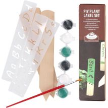 Set di etichette vegetali in legno fai da te