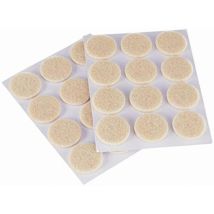 Fixman - Set Di Feltrini Autoadesivi 24 P.zi Per Protezione Pavimenti,armadi,cassetti Ecc.