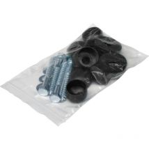 Set di fissaggio KBT per barra a caduta nero - Zwart