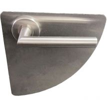 Set di porte - Quarter moon Klose Besser completo : Set + rose e maniglie - Acciaio inox 304. Senza rosette di funzione